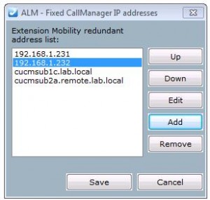 extension mobility fallback IP address