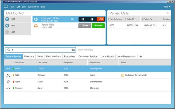 Cisco Unified Attendant Console Standard